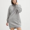 Light Grey Ladies Hoodie Dress Pepe Jeans Dana - Ladies