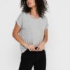 Light Grey Oversized T-Shirt ONLY Moster - Women