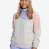 Light Grey Women's Fleece Sweatshirt Roxy Chloe Kim - Women