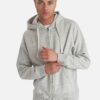 Light Grey Zipped Sweatshirt Blend - Men