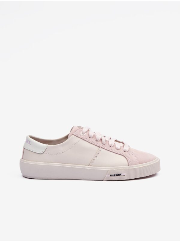 Light Pink Women's Leather Sneakers Diesel Mydori - Women