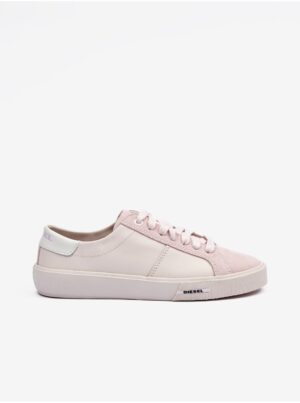 Light Pink Women's Leather Sneakers Diesel Mydori - Women