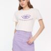 Light Purple Denim Mini Skirt Trendyol - Women