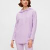 Light Purple Hoodie Pieces Ribbi - Women
