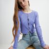Light Purple Ladies Cardigan Noisy May Frey - Ladies
