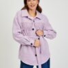 Light Purple Shirt Winter Jacket with Fringe ORSAY - Women