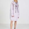 Light Purple Women Patterned Hoodie Dress Replay - Women