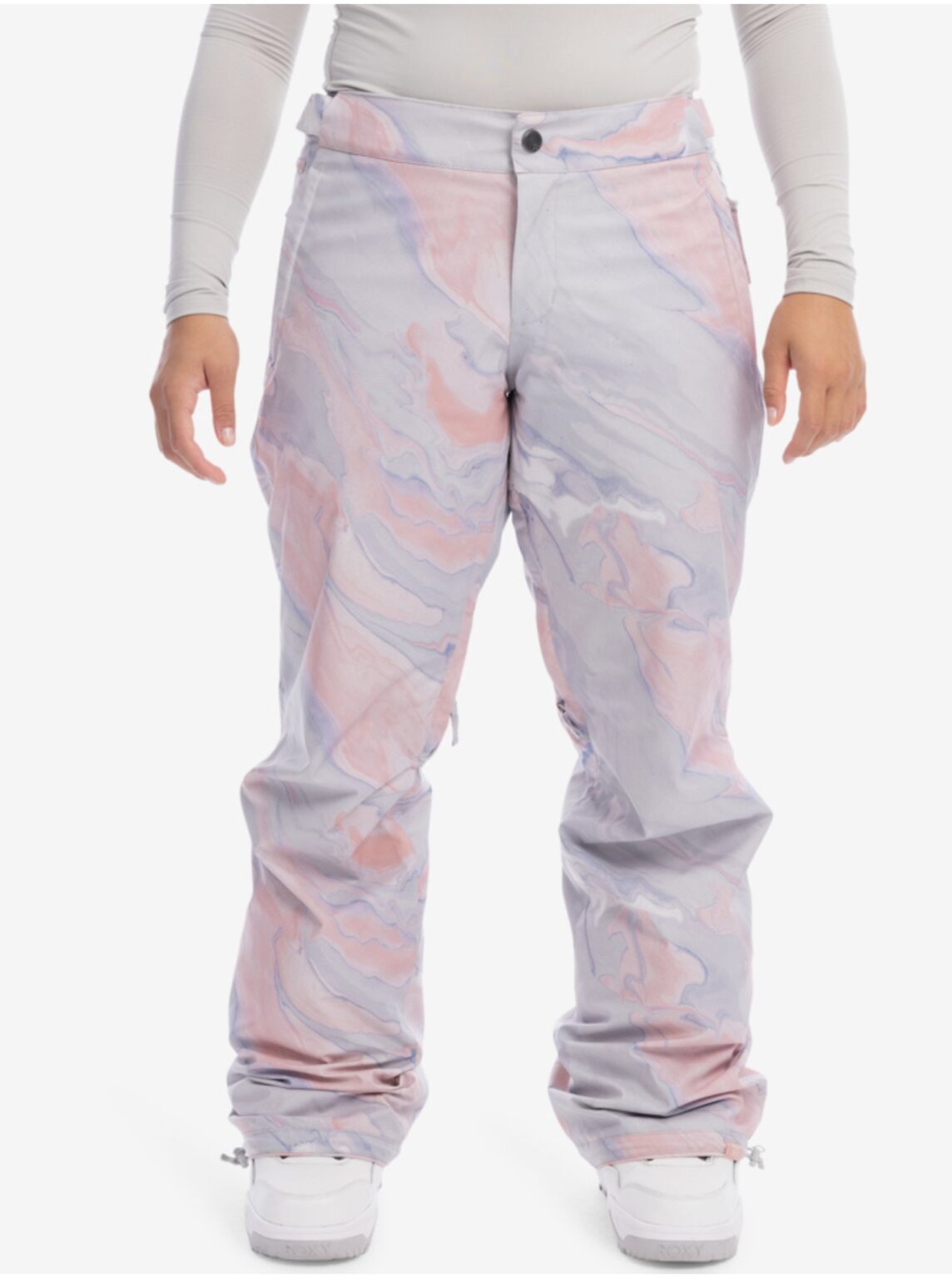Light Purple Women Patterned Winter Pants Roxy Chloe Kim - Women