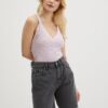 Light Purple Women's Ribbed Top Pieces Lemon - Women's