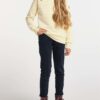 Light Yellow Girly Patterned Ragwear Sweatshirt Darinka Chevron - Girls
