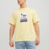 Light Yellow Men's T-Shirt Jack & Jones Splash - Men