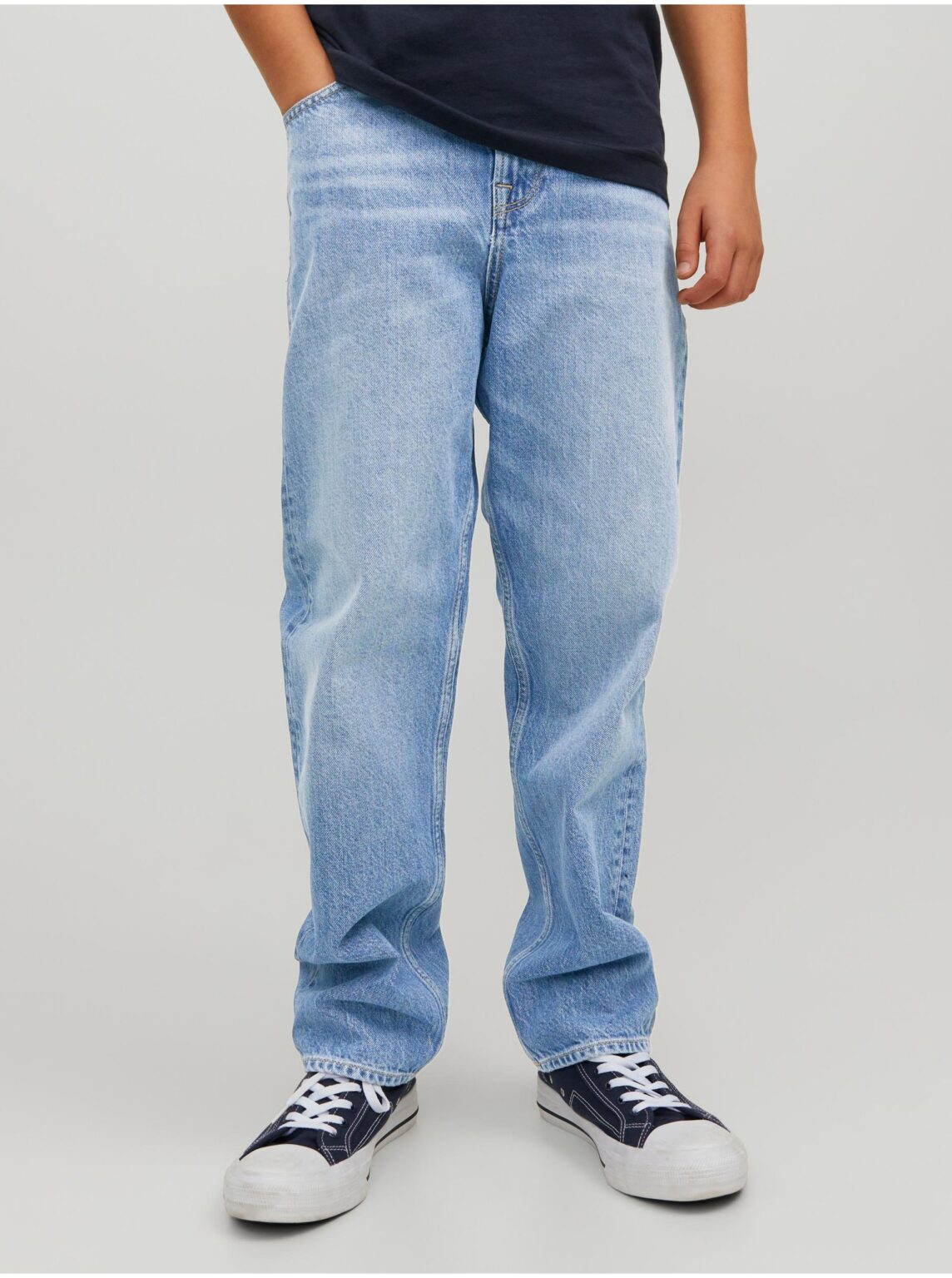Light blue boys' straight fit jeans Jack & Jones Chris - Boys