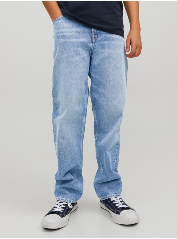 Light blue boys' straight fit jeans Jack & Jones Chris - Boys