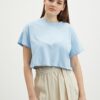 Light blue crop top T-shirt Noisy May Alena - Women