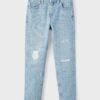 Light blue girls' slim fit jeans with a ripped effect name it Rose - Girls