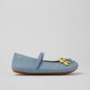 Light blue girly leather ballerinas Camper - Girls