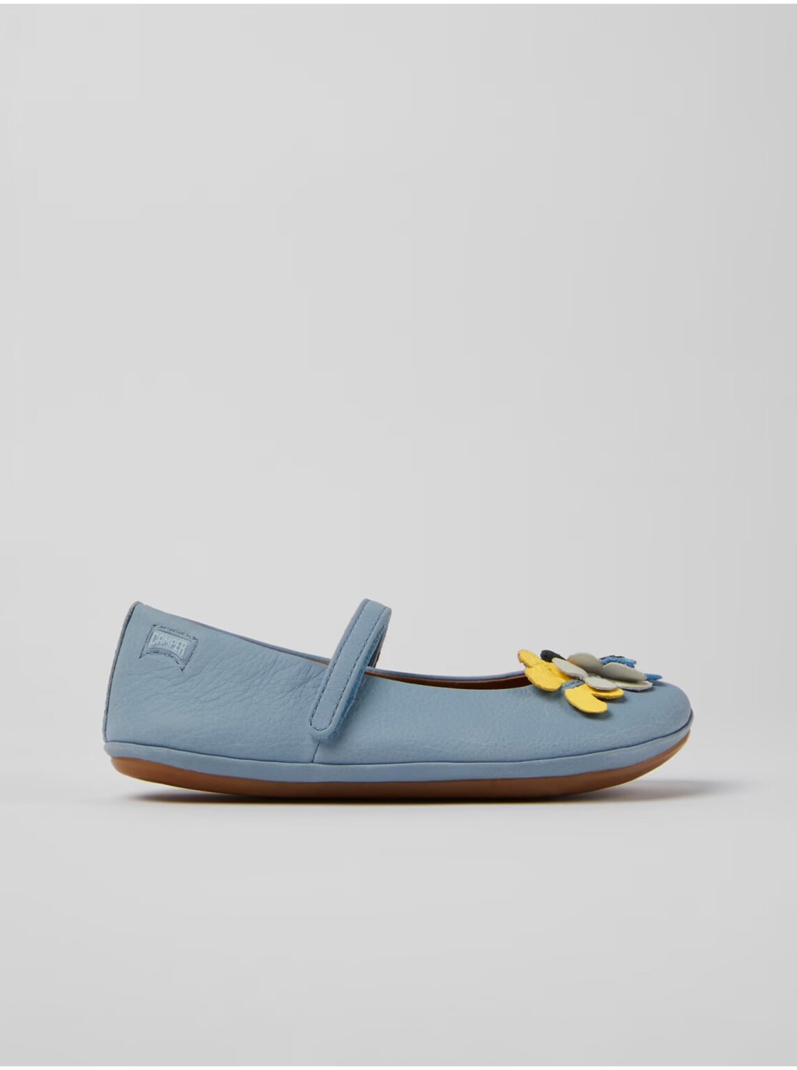 Light blue girly leather ballerinas Camper - Girls