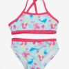 Light blue girly patterned two-piece swimwear name it Ziza - Girls