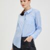 Light blue ladies plaid shirt ORSAY - Women