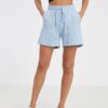 Light blue ladies tracksuit shorts JDY Paris - Women