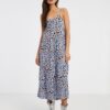 Light blue lady patterned dress ONLY Nova - Women