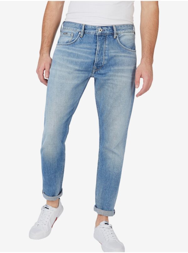 Light blue men's straight fit jeans Pepe Jeans Callen - Men