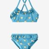 Light blue patterned swimsuit for girls name it Zuma - Girls