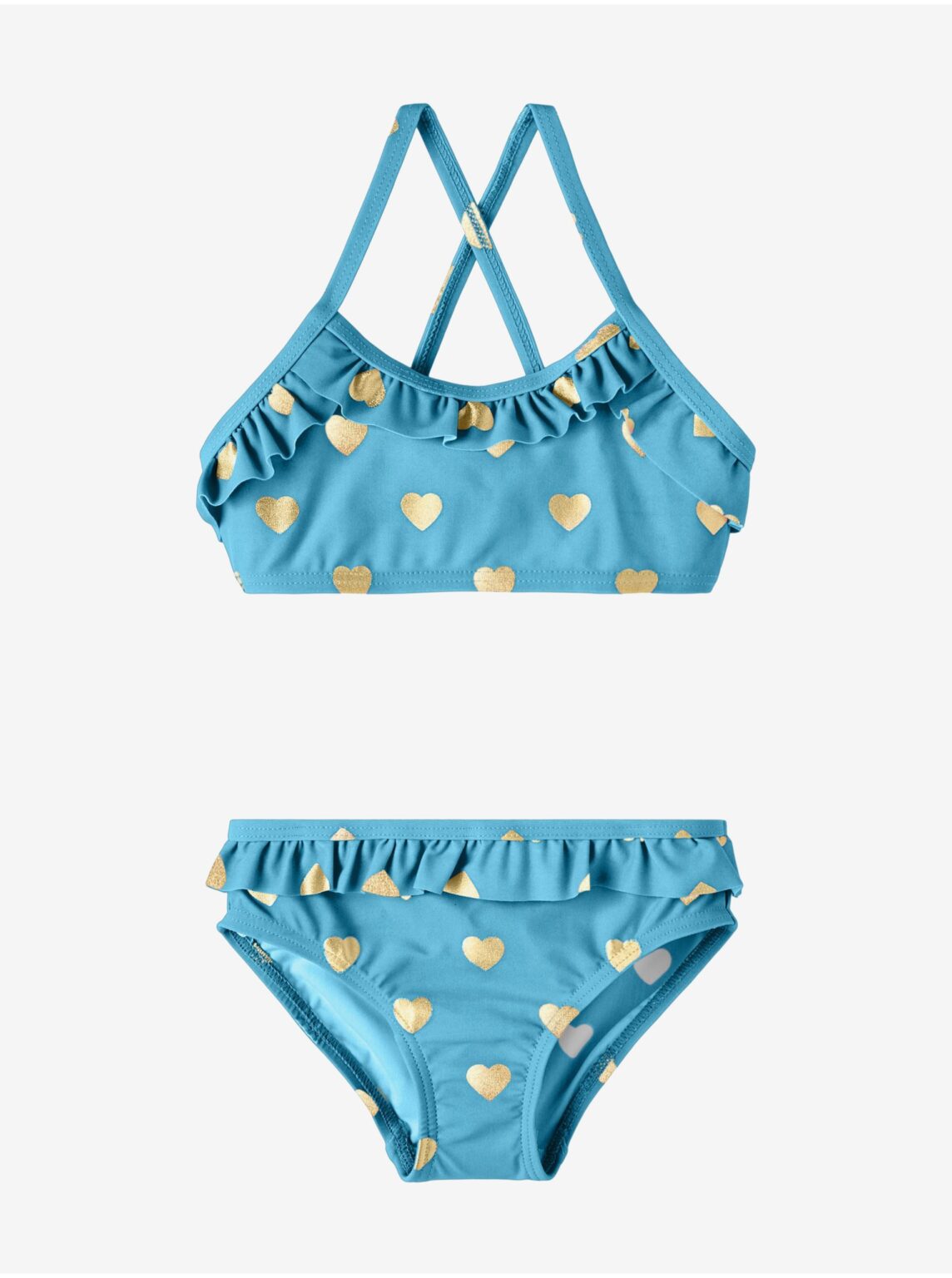 Light blue patterned swimsuit for girls name it Zuma - Girls