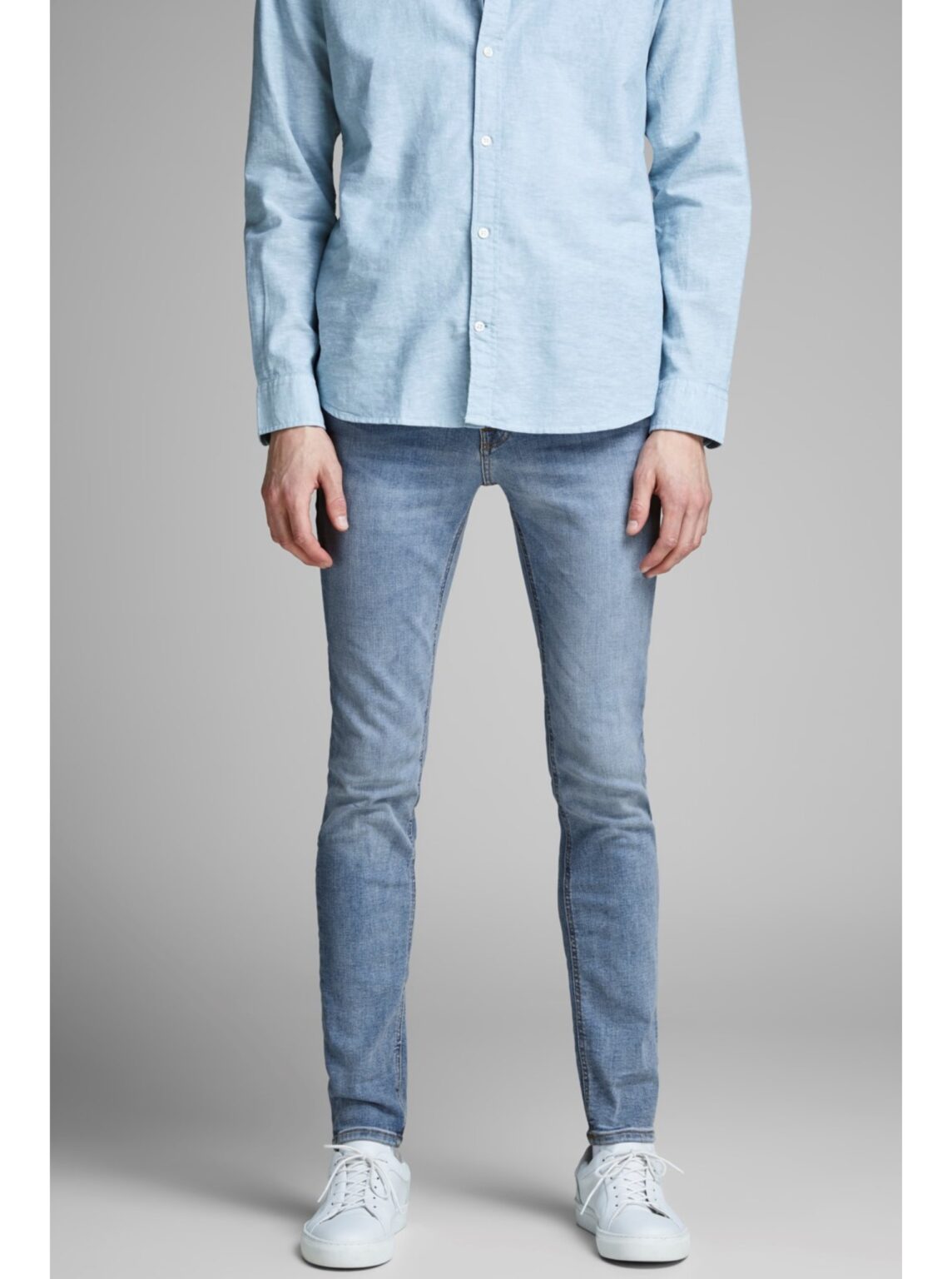 Light blue skinny fit jeans Jack & Jones Liam - Men's
