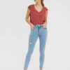 Light blue skinny fit jeans with ripped effect VERO MODA Soph - Women
