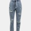 Light blue slim fit jeans with a ripped effect TALLY WEiJL - Ladies