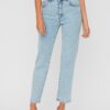 Light blue straight fit jeans VERO MODA Carla - Women