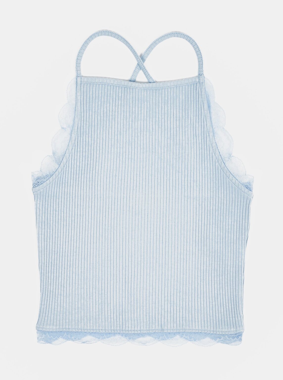 Light blue top with lace details TALLY WEiJL - Women