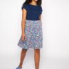 Light blue women floral skirt Blutsgeschwister - Ladies