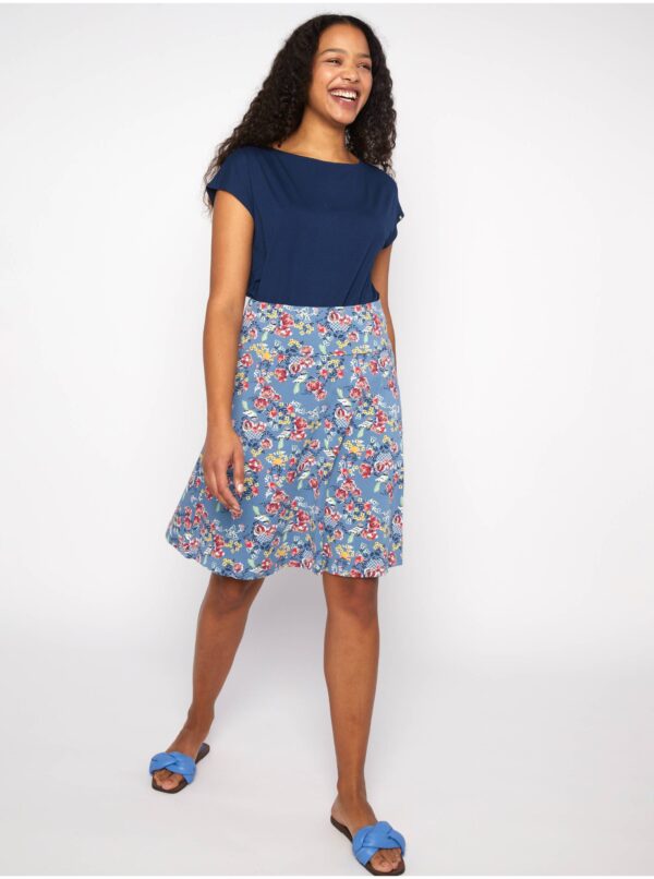 Light blue women floral skirt Blutsgeschwister - Ladies