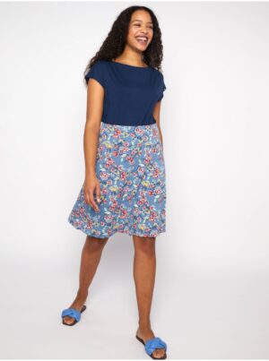 Light blue women floral skirt Blutsgeschwister - Ladies