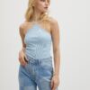 Light blue womens basic tank top Noisy May Maya - Women
