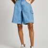 Light blue women's denim shorts Pepe Jeans - Women