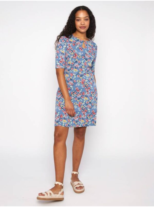 Light blue women's floral dress Blutsgeschwister - Women's