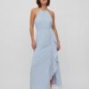 Light blue women's maxi dress with slit VILA Milina