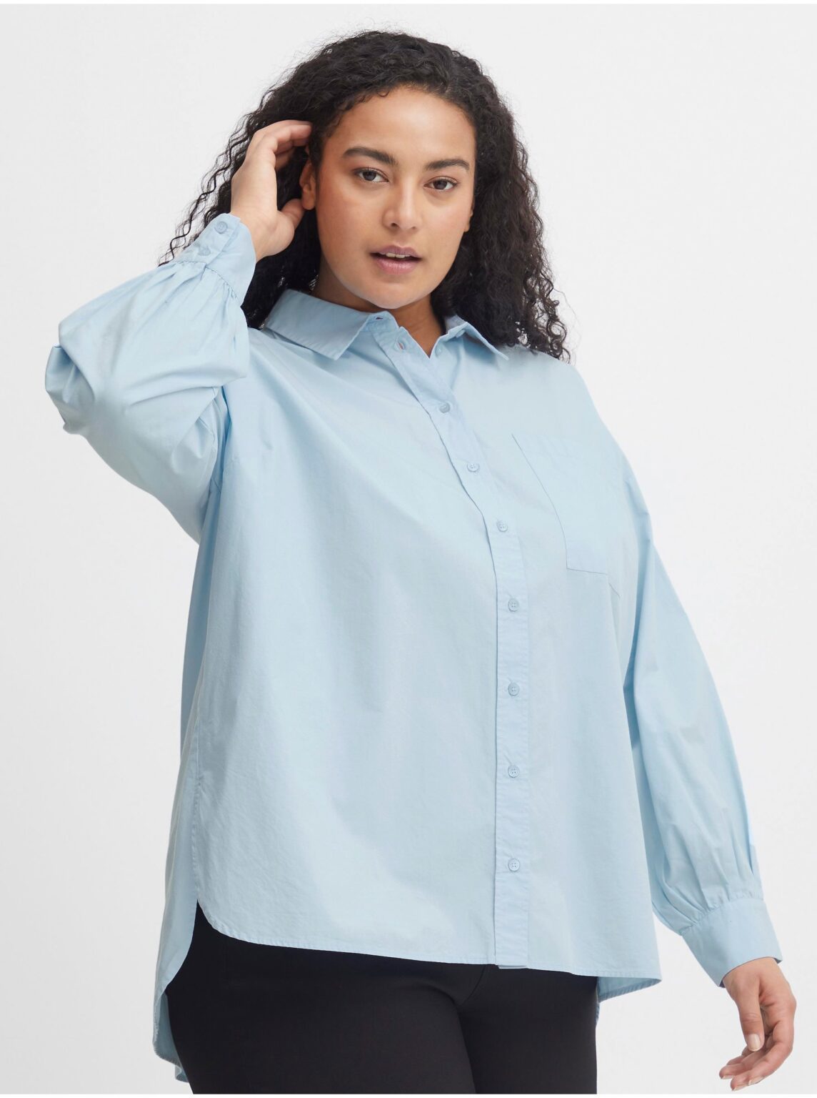 Light blue women's shirt Fransa - Women's
