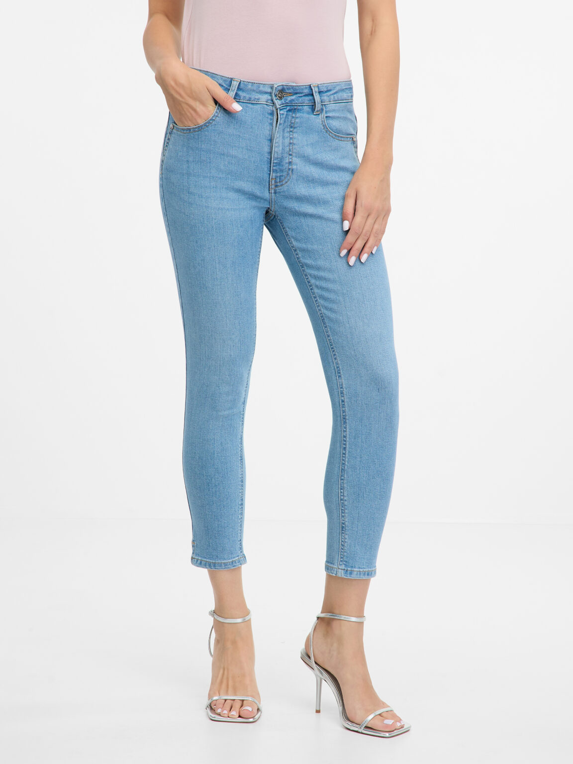 Light blue women's skinny fit jeans ORSAY - Women