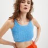 Light blue women's tank top Noisy May Sweet - Women