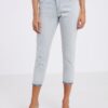 Light blue women's three-quarter slim fit jeans CAMAIEU - Women