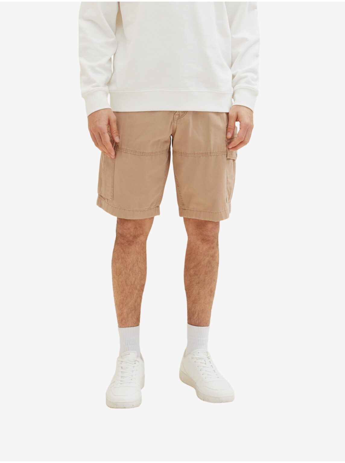 Light brown men's shorts with pockets Tom Tailor - Men