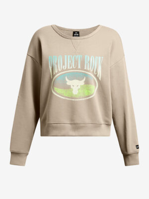 Light brown sweatshirt Under Armour Pjt Rck HW Terry LS Q1