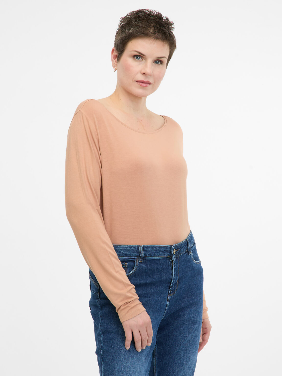 Light brown women's long-sleeved T-shirt ORSAY - Women's