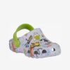 Light gray children's patterned slippers Coqui Little Frog - Boys