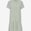 Light gray shirt dress with frills JDY Lion - Women