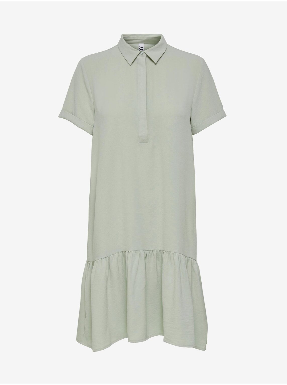Light gray shirt dress with frills JDY Lion - Women